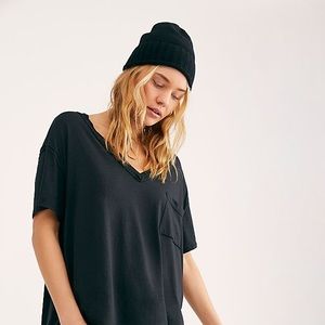 SOLD Free People Oversized V Neck with Pocket